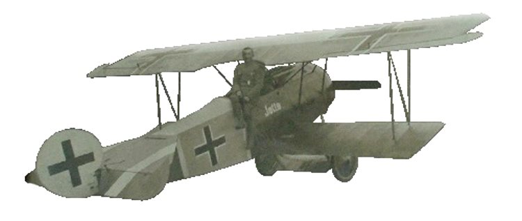 Fokker auf Flugplatz Germersheim 1917